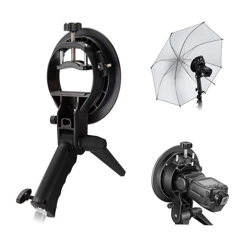 Bowens S-Type Speedlite Bracket with Hand Grip | Speedlite Adapter