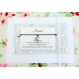 Lucor Friendship Gifts | Best Friends Gifts | Fairy Sitting on Moon Wish Bracelet | Graduation Gifts | Gifts for Friends(Black)