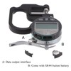sourcing map Digital Thickness Gauge 0.001mm/0.00005", Range 0-12.7mm/0.5" Electronic Micrometer