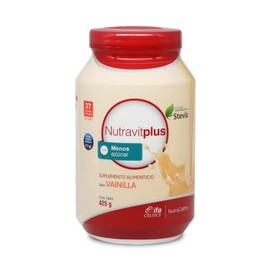 Vitaminas Y Minerales En Polvo NutravitPlus By Gaero Shop-NutraCeltics-Alto En Proteínas-Sabor Vainilla-Con Fibra-Con Menos Azúcar-Endulzado Naturalme