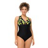 Ulla Popken Women's Swimming Costume, black
