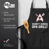 MoonWorks BBQ Apron for Men with Saying Fleisch ist mein