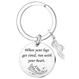 Nfyxcaz Inspirational Runner Gifts For Men Women Cross Country Running Gifts Running Lovers Gifts Track And Field Keychain Christmas Birthday Gift For Runner