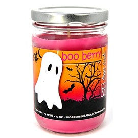 Sugar Creek Candles- Boo Berry (Blue Raspberry Slushie) 100% Soy Wax Candle. Soy Candles Burn Cleaner ~ Longer ~ Non-Toxic ~ The Original 100% Yinzer Made in USA. Gift Any Occasion-12 oz Jar