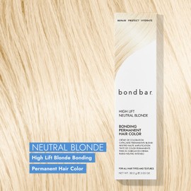 Bondbar HLN High Lift Neutral Blonde Bonding Permanent Creme Hair Color, Repairing hair dye for all hair types, Vegan, Built in Bonding, 2.05 Oz
