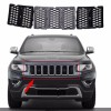 Savadi-Car 7PCS Black Front Grille Inserts Trim Mesh Kit For