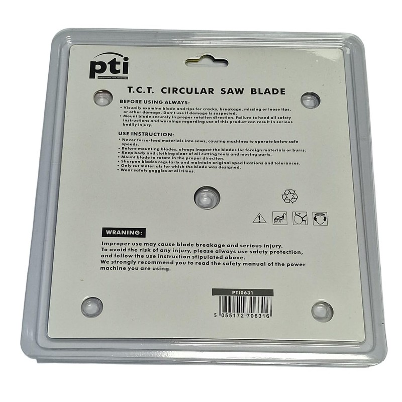 PTI 190mm x 20mm x 24T, Thin Kerf Saw Disc