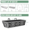 4 Pack 24 Inch Window Boxes Planter for Outdoor Plants