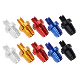 LT Easiyl Pack of 10 M7 Bicycle Brake Lever Adjustment Screws Brake Lever Running Handle Screws Lock Aluminium Alloy Road Mountain Bikes Silver Black Red Gold Blue