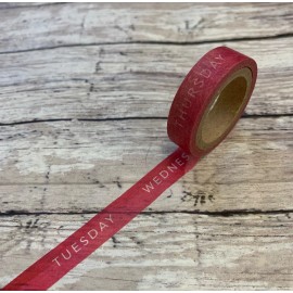 recollections Days of The Week Calendar Planner Washi Tape Papercraft Journal Agenda