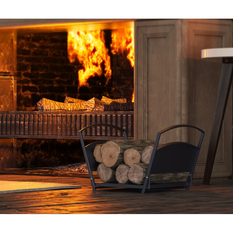 Fire Beauty Fireplace Log Holder Folding Firewood Rack,Stacking Rack,Storage Rack