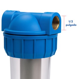 Pre Filtro Autolimpiable REYNOR® con Malla Inoxidable 50 Micras | Entrada 1/2” NPT | Prefiltro Lavable para Sedimentos Protege Tinaco, Equipos y Tuberías | Caudal 40-50 LPM
