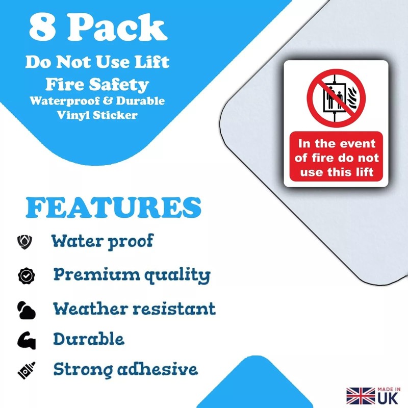 8-Pack In The Event Of Fire Do Not Use This