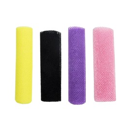 4 Stück African Net Sponge,Peeling Waschlappen Duschtuch, Afrikanischer Netzschwamm,Rückenschrubber Rückenbürste,Exfoliating,Duschschwamm,Afrikanisches Körperpeeling,Body Scrubber Loofah Bath Shower