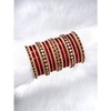Aheli Maroon Chuda Chura Bangle Set Indian Traditional Bridal Fashion