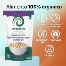 Alga Espirulina + Lecitina De Soya 1 Bolsa De 200grs C/u (spirulina)