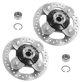 RALBDX 2 Set Front/Rear Wheel Hub Bearing Studs Brake Disc Rotor Compatible With 2014-2023 RZR XP 1000, RZR XP 4 1000, 2018-2022 RZR RS1 Replace 5139265-067 19217-MAL-300 91001-KA4-003 19226-MEB-670