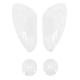 cyclingcolors 4x Indicator Glass Front and Rear Plastic Motorcycle Scooter Moped Compatible with MBK Nitro Yamaha Aerox