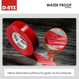 D-NYX D-NYX Electrical Tape Colors 6 Pack 30 Feet Voltage Level 600V Waterproof Dustproof, Adhesive for General Home Vehicle Auto Car Power Circuit Wiring Multicolor Professional Grade Tapes, 0.6inch