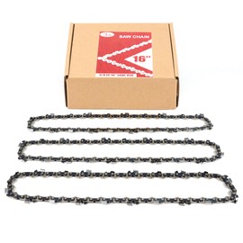PETOX 3-Pack 16 Inch Chainsaw Chain 56 Drive Links, 3/8" Pitch, 0.050" Gauge, Fit for Craftsman, Remington, Greenworks, Earthwise, Echo, Ryobi, Husqvarna Chainsaws and More