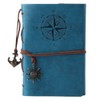 Faux leather diary, notebook, reusable spiral bound, classic, chequered, travel