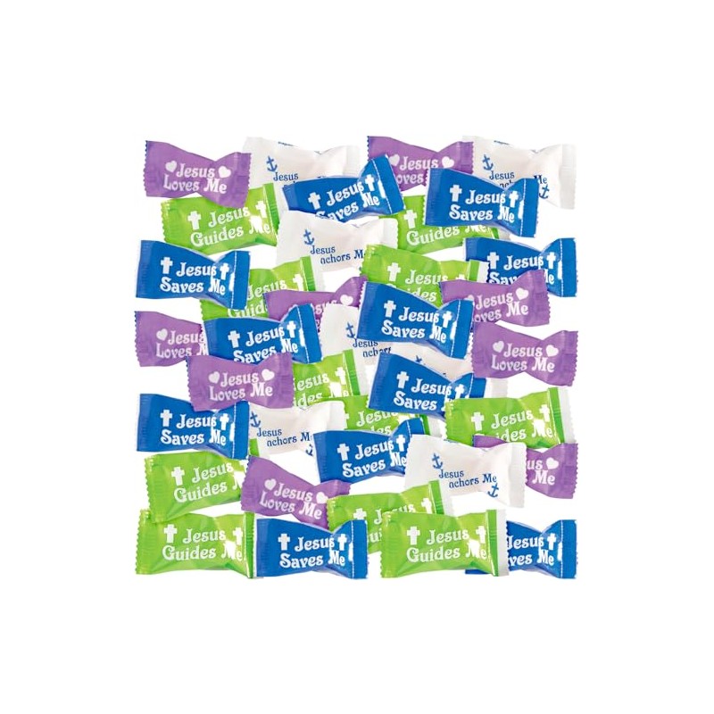 Fun Express Jesus Saves Me Sweet Cream Easter Hard Candies