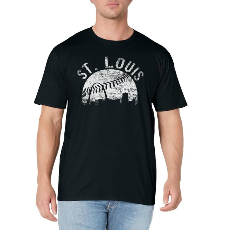 Vintage St Louis Missouri Skyline Apparel T-Shirt