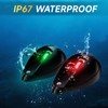 AMBIPASION Boat Navigation Lights, LED Red and Green -black