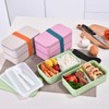 ABOOFAN 4Pcs Lunch Box Bands Straps Lunch Container Elastic Band