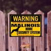 Malinois Belgian Mali Sign Warning Security System Door Sign Dog