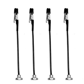 4 Pack Flexible Magnetic Arm PCB Soldering Holder with Alligator Clips, Adjustable Helping Hands Tool for Electronics Repair, Motherboard Soldering Station Fixture