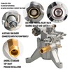 Hourleey 7/8" Shaft Vertical Pressure Washer Pump, 3400PSI 2.5GPM, Replacement