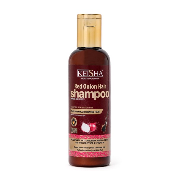 Keisha Red Onion Hair Shampoo 200 ml for Thicker and Stronger Hair