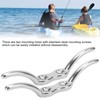 2pcs/set 6in Cleat Stainless Steel Flagpole Cleat Hook Flag Halyard