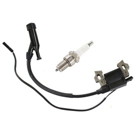 HURI Ignition Coil Spark Plug for Generac 2500PSI 2700PSI 2.3GPM 196CC 6.5HP Pressure Washers Champion Power 3500 4000 Watt Gas Engine Generator PowerSports CT200U Trail200