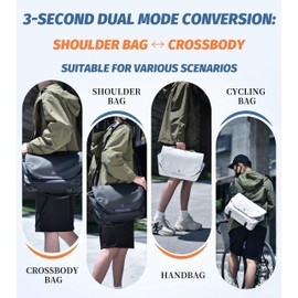 FSD.WG Men Messenger Bag Laptop Bag Shoulder Bag Large Capacity Computer Casual Bag for Work College Travel big size
