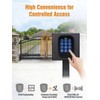 JUJIANG TKM-01 Touch Panel Wireless Gate Keypad with Outdoor Keypad