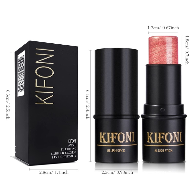 LSxia 2 Pcs Cream Blush Sticks - Natural & Matte,