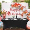 Black Stretch 6 Feet Table Cover Durable Elastic Tablecloth for