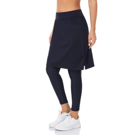 WOWENY Women's Tennis Golf Skirt with Legging Workout Skirted Leggings Athletic Skorts with Pockets for Hiking Golf