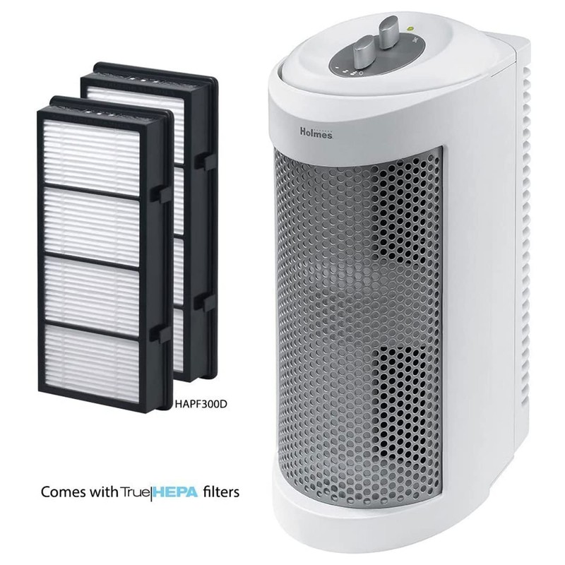 Holmes True HEPA Allergen Remover Mini Tower Air Purifier with