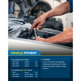 PHILTOP Alternator Compatible with 2014-2015 Optima 2.0L, 2.4L2013-2016 Santa Fe Sport 2.0L, 2.4L2012-2014 Sorento 2.4L2014 Sonata 2.4L High Amp Alternators Replace 11710N