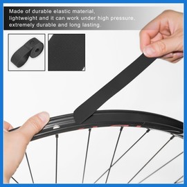 VekAuto 700C Bike Wheel Rim Strip Rim Tape Liner Tube Band PVC Black Pair Auto Accessories