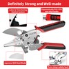 GARTOL Ratchet Miter Shears 22.5°–135° Adjustable; Precision Angle Cutter with