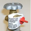 Propane (LP) Tank/Cylinder Valve Safety Plugs, POL with inside, left