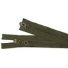 Reißverschluß Metall teilbar 2-Wege 80 cm kaki
