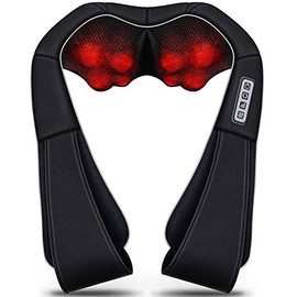 Shiatsu Neck & Back Massager with Heat - VIKTOR JURGEN Deep Tissue Kneading Sports Recovery Massagers for Neck, Back, Shoulders, Foot - Relaxation Gif