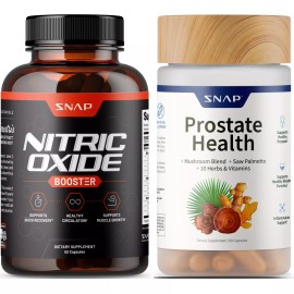 Snap Supplements Nitric Oxide Booster Pre Workout, Muscle Builder 60 Capsules