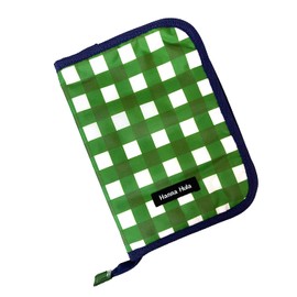 [Hanna Hula] Maternal and Child Notebook Case L Size Gingham Green
