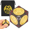 New DND Spinner Dice, 7-in-1 Metal Dice Set, 3D Relief